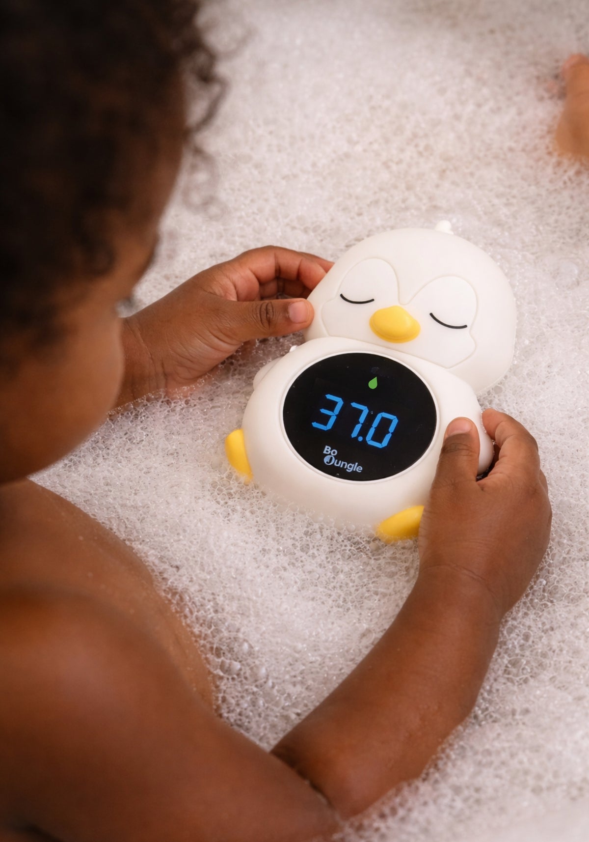 Thermomètre digital 3-en-1 Pingouin – Bain, chambre et veilleuse – Bo Jungle