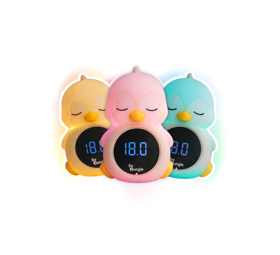 Thermomètre digital 3-en-1 Pingouin – Bain, chambre et veilleuse – Bo Jungle