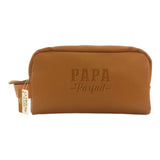 Trousse de toilette « Papa Parfait » – Simili-cuir marron SAVONNERIE DE L'ILOT