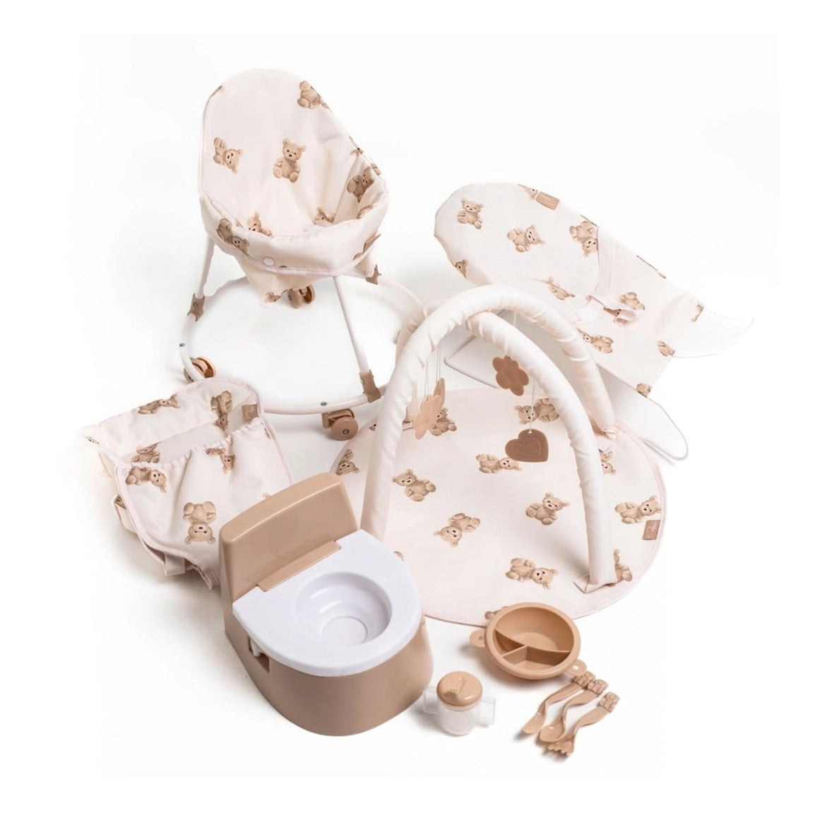 Set d’accessoires poupée enfant – Jeu d’imitation 10 pièces Teddy