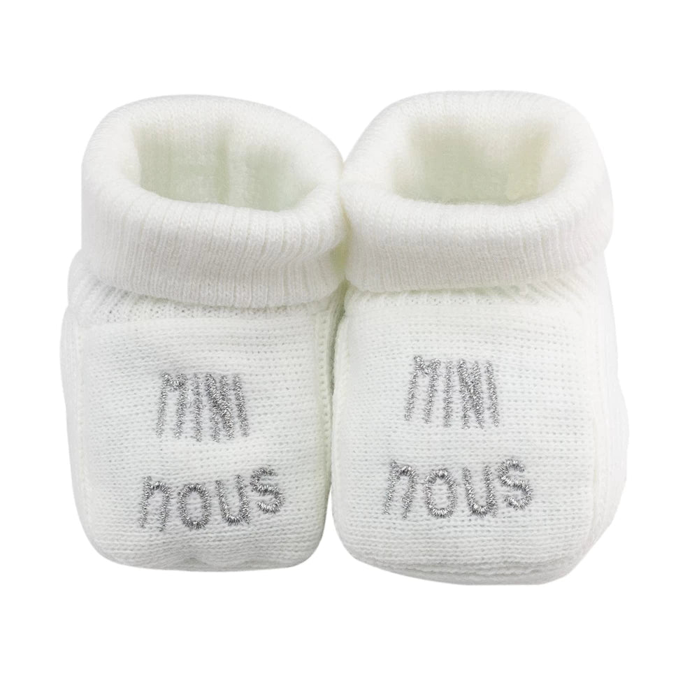 Chaussons bébé - Mini nous blanc TROIS KILOS SEPT