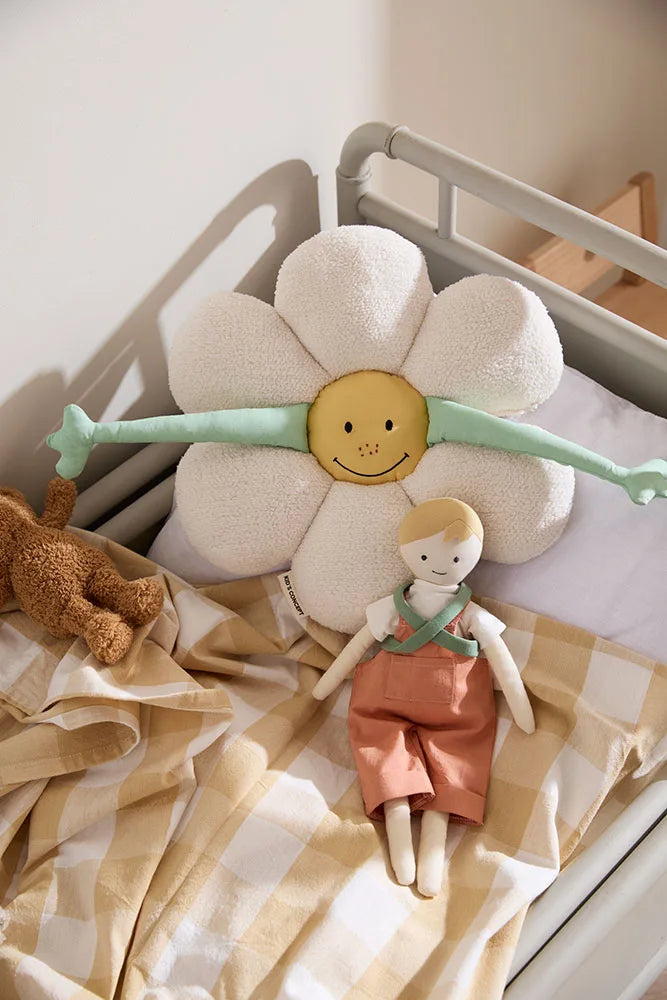 Coussin fleur réversible bébé – coussin doudou dès la naissance Kid's concept