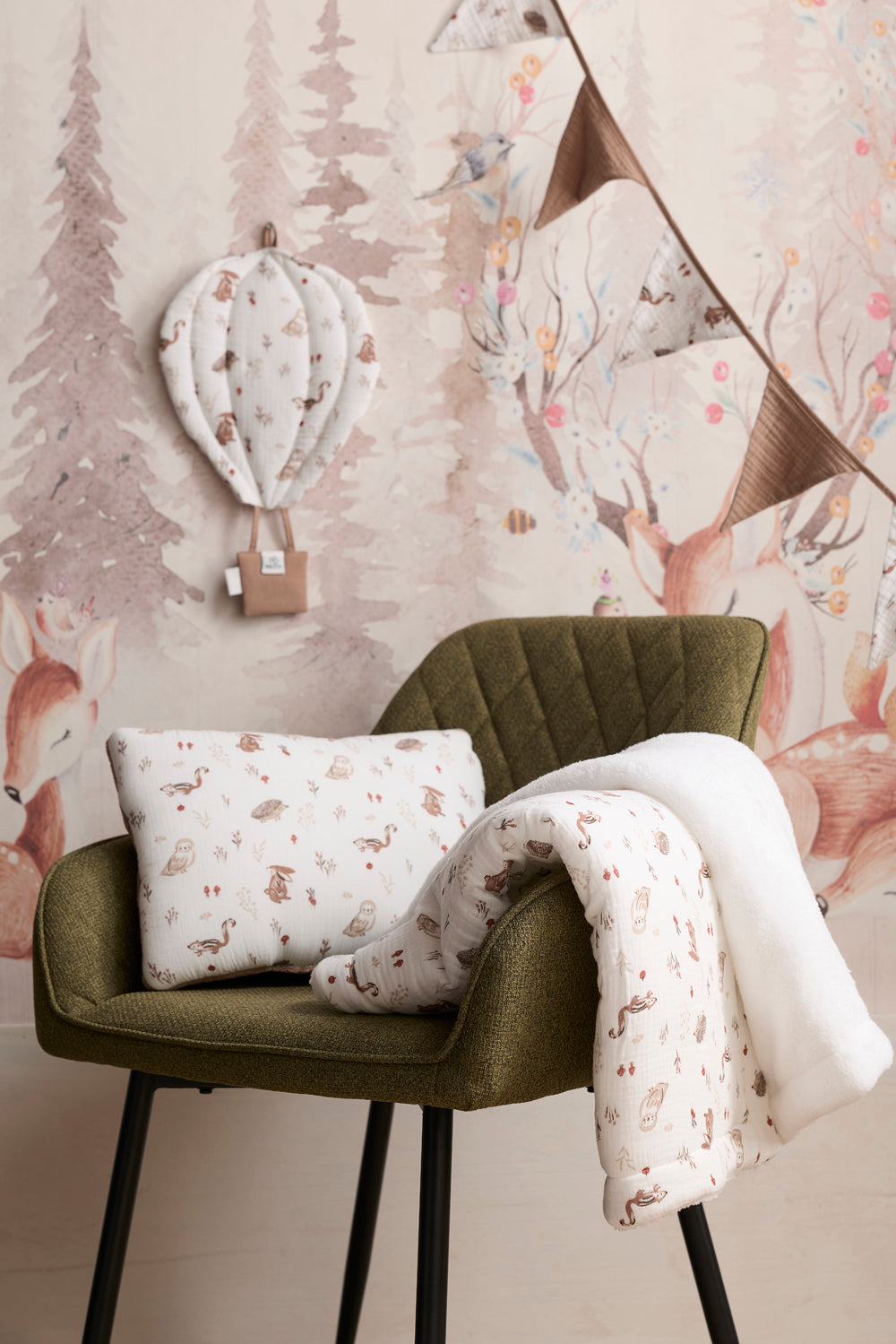 Couverture bébé cosy forest (70 x 100 cm) BB & CO