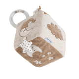 cube d’éveil bébé mixte beige brun doux