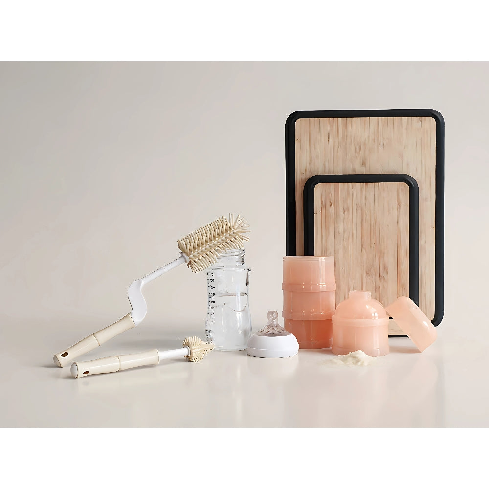 Distributeur de lait en poudre bébé coloris terracotta