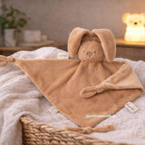 Maxi doudou lapin bébé 65x40 cm – Doudou beige chaud dès la naissance NATTOU