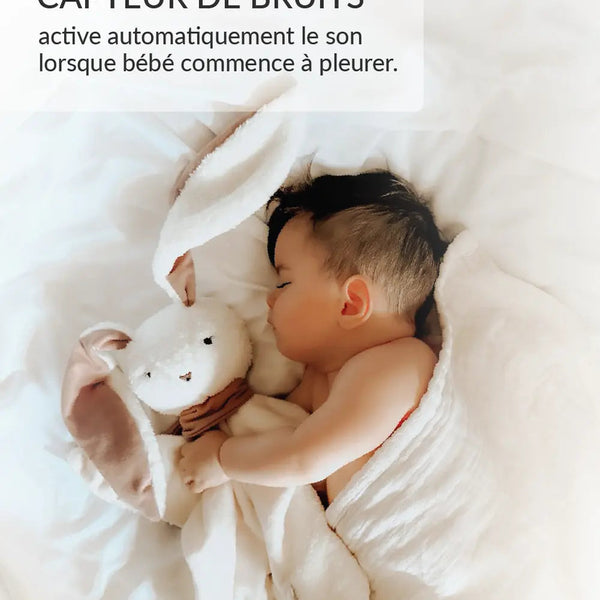 MyHummy doudou lapin plat 5en1 veilleuse MUHYMMY