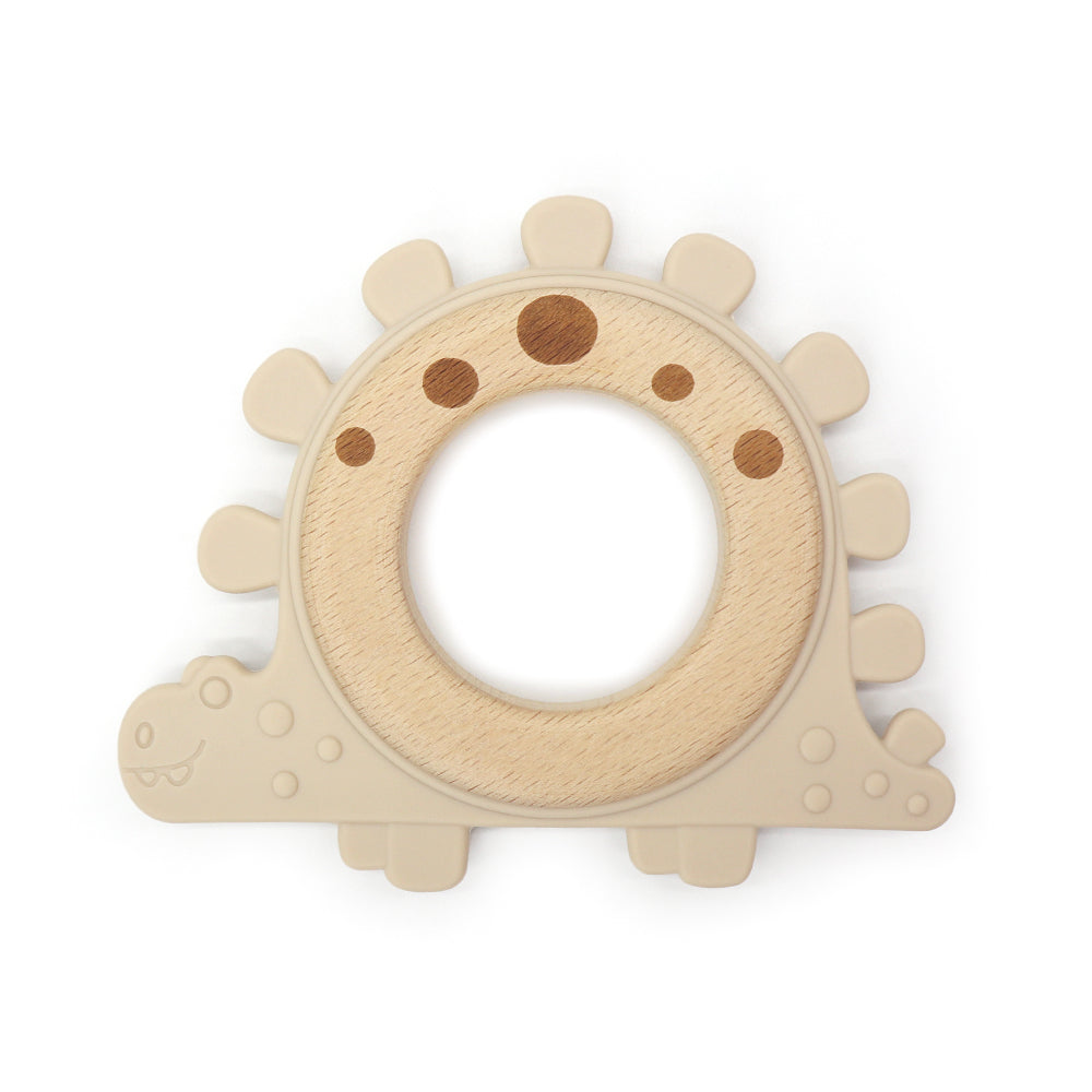 anneau de dentition dinosaure – bois & silicone GMLB