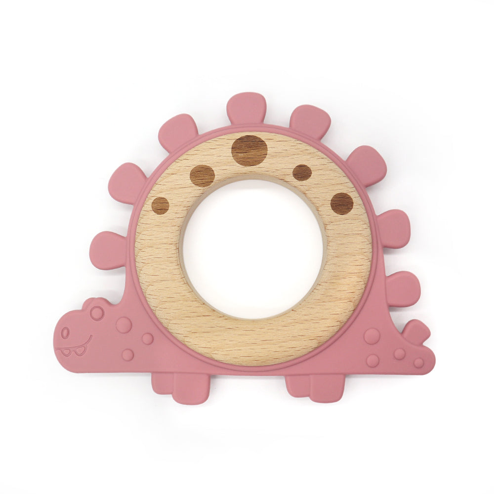 anneau de dentition dinosaure – bois & silicone GMLB