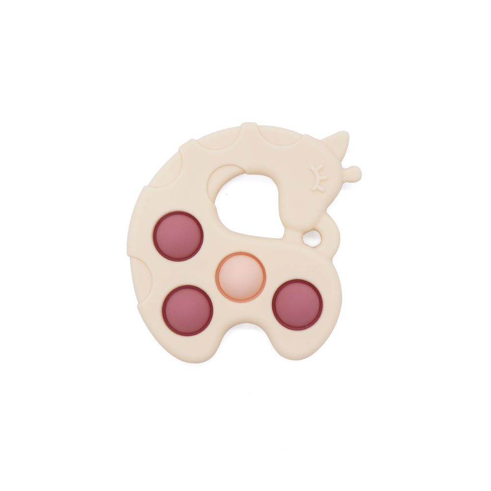 Jouet pop-it Silicone girafe pink