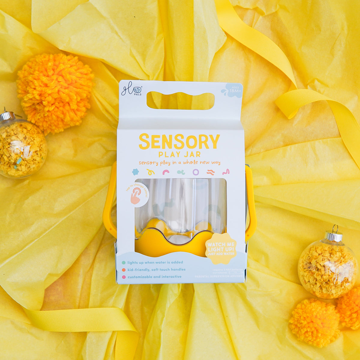 JAR SENSORIELLE JAUNE GLO PALS