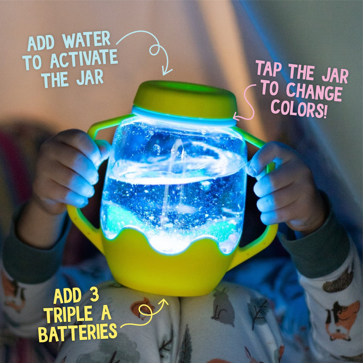 JAR SENSORIELLE JAUNE GLO PALS