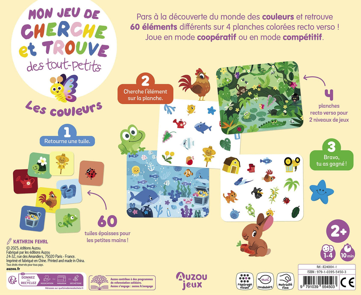 Jeu cherche et trouve bébé AUZOU