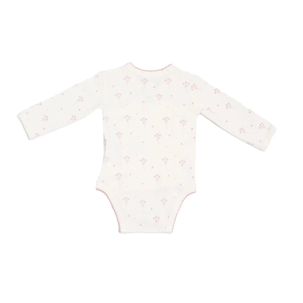 Kit naissance 6 pièces fille - Motif floral - 1 mois