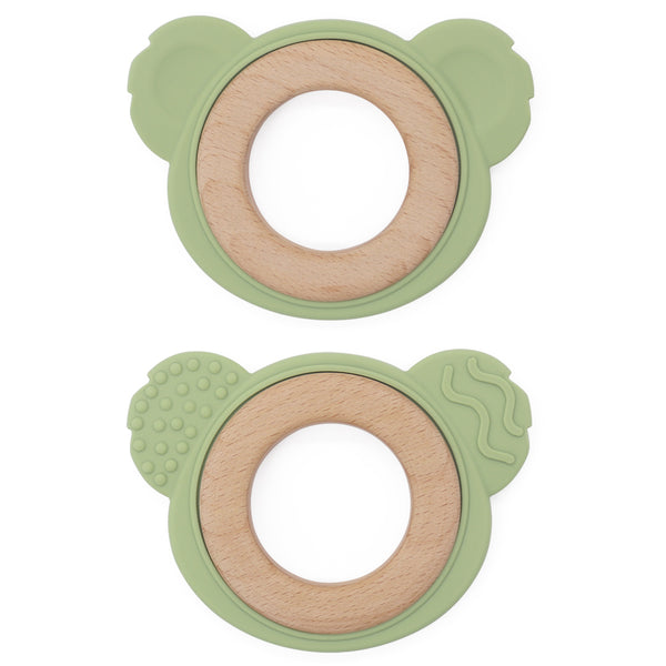 Anneau de dentition koala olive