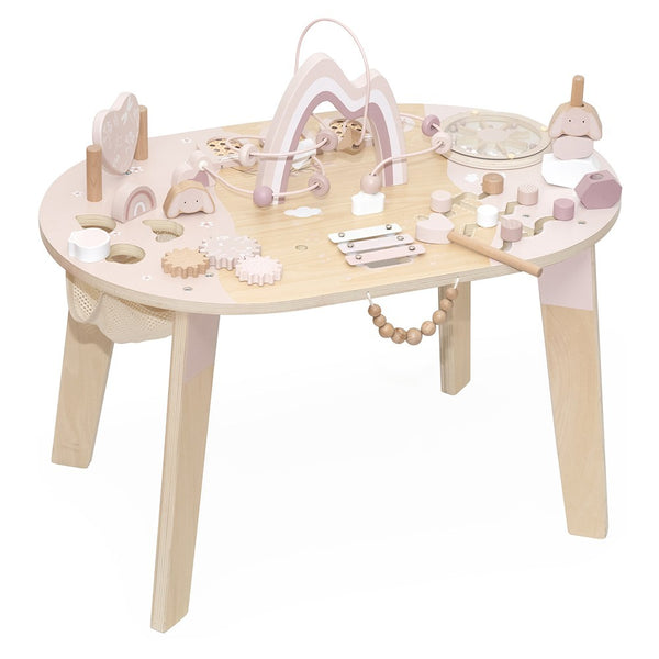 Table d’activités en bois - Rose