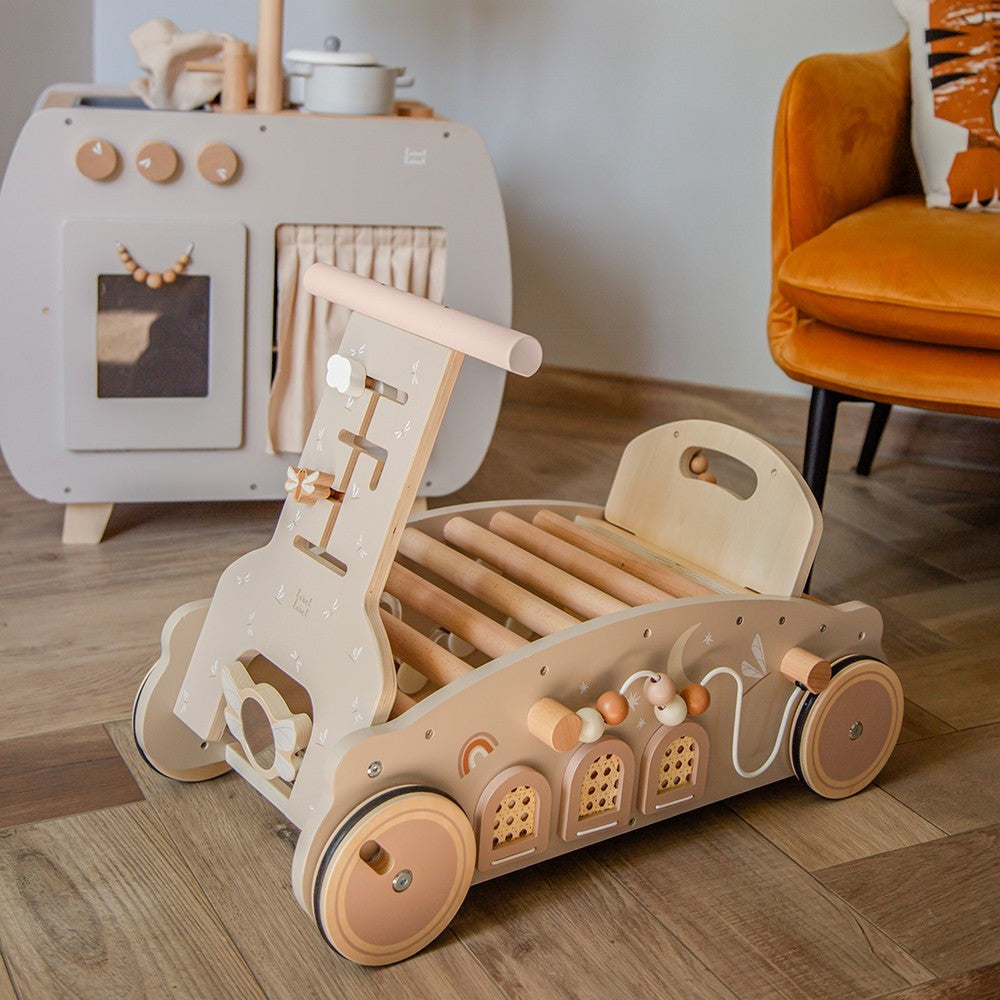 3-en-1 Bascule, Trotteur et Voiture – Nougat