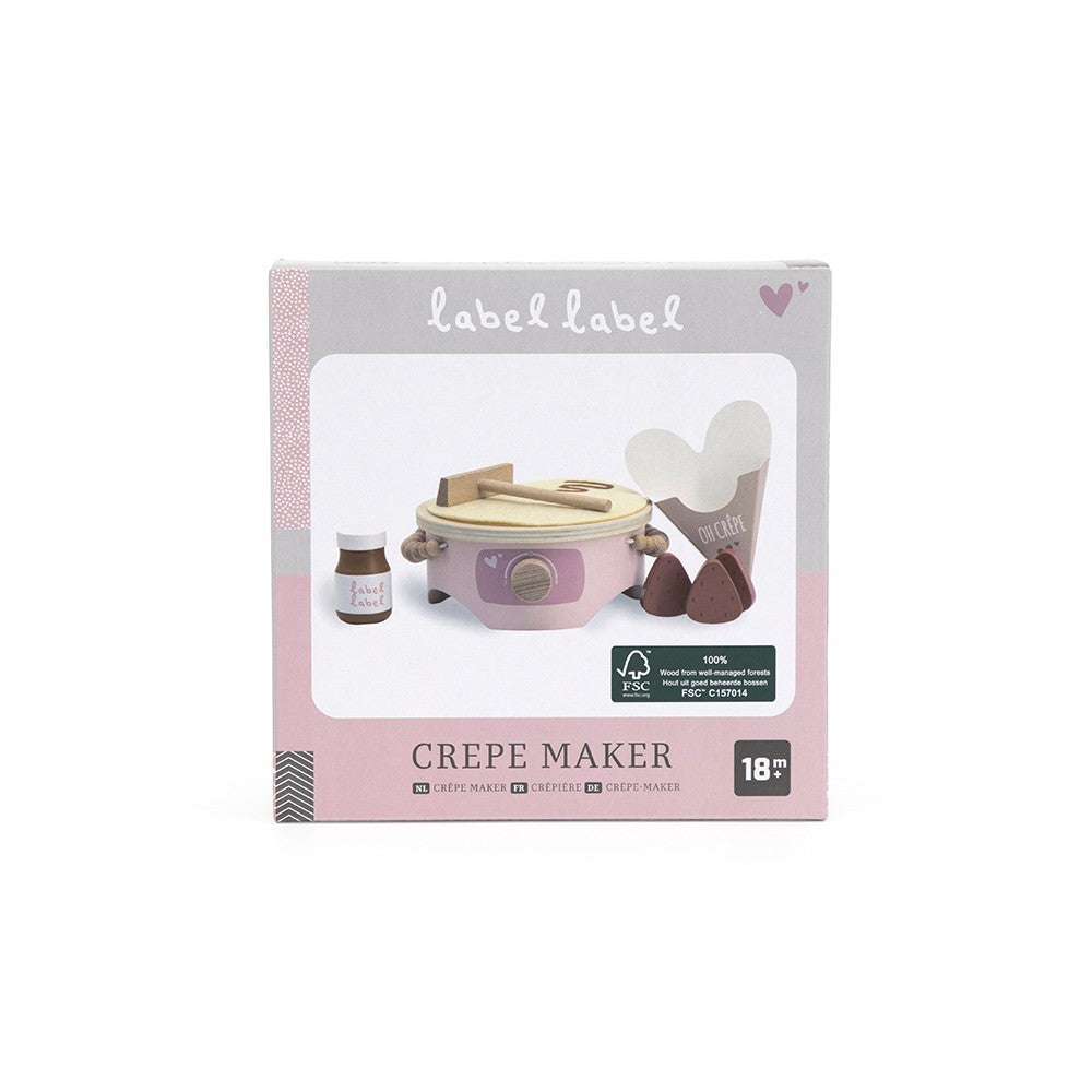 Crêpier en bois – Rose