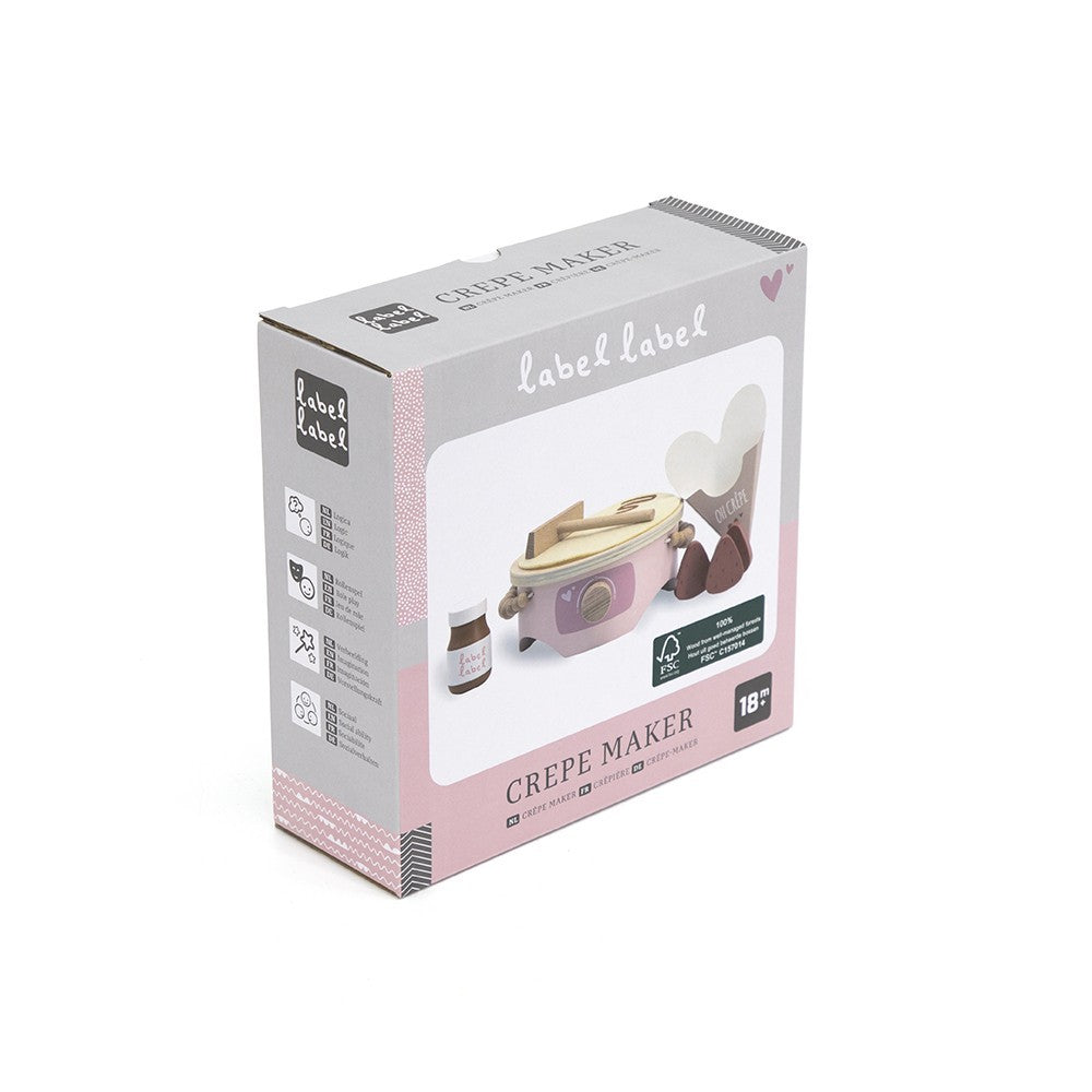 Crêpier en bois – Rose