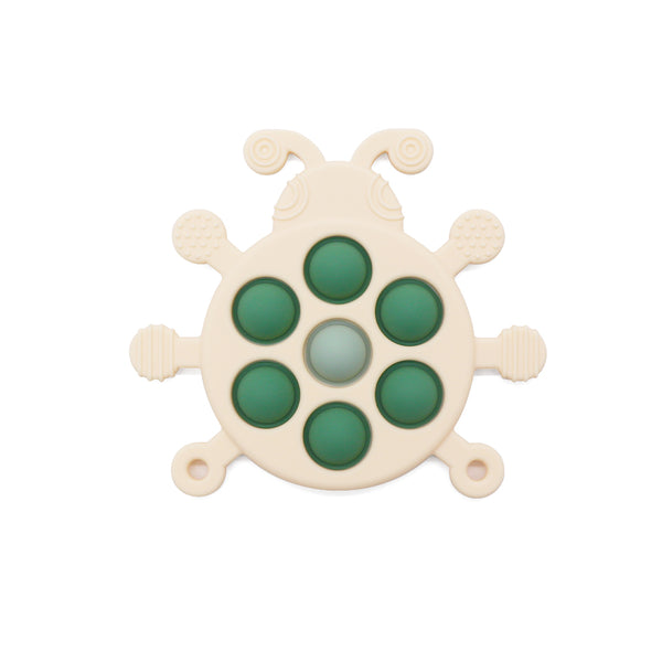 Jouet pop-it Silicone coccinelle verte