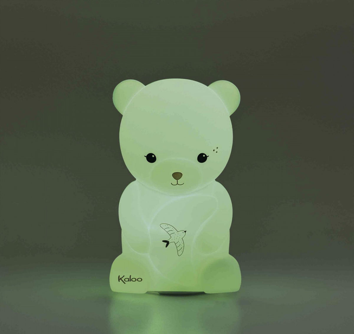 Veilleuse bébé en silicone souple 18 cm. 3 couleurs apaisantes, rechargeable USB et idéale dès la naissance.