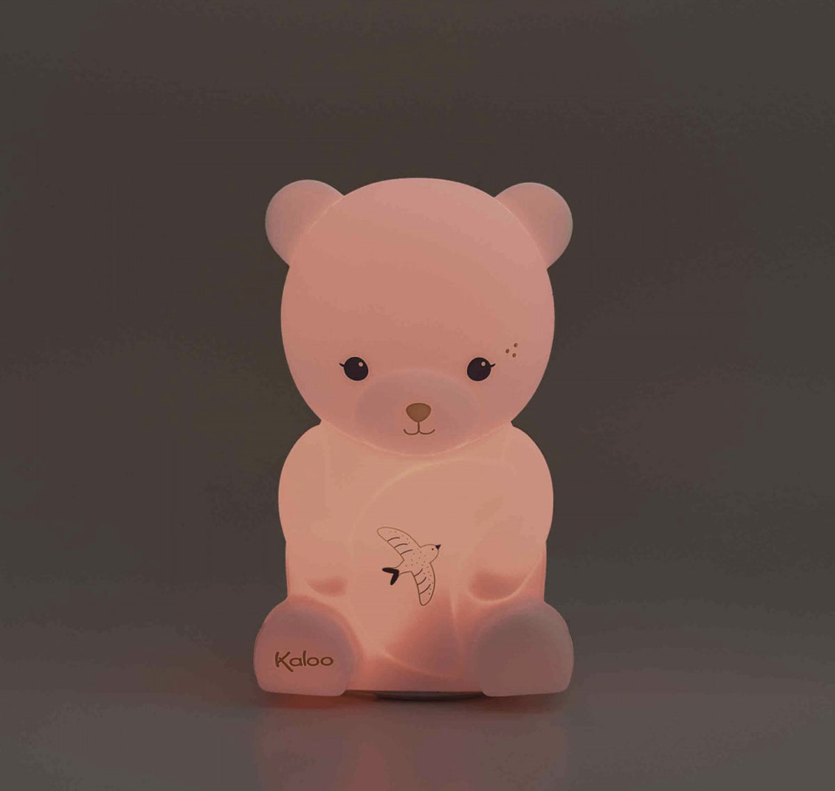 Veilleuse bébé en silicone souple 18 cm. 3 couleurs apaisantes, rechargeable USB et idéale dès la naissance.