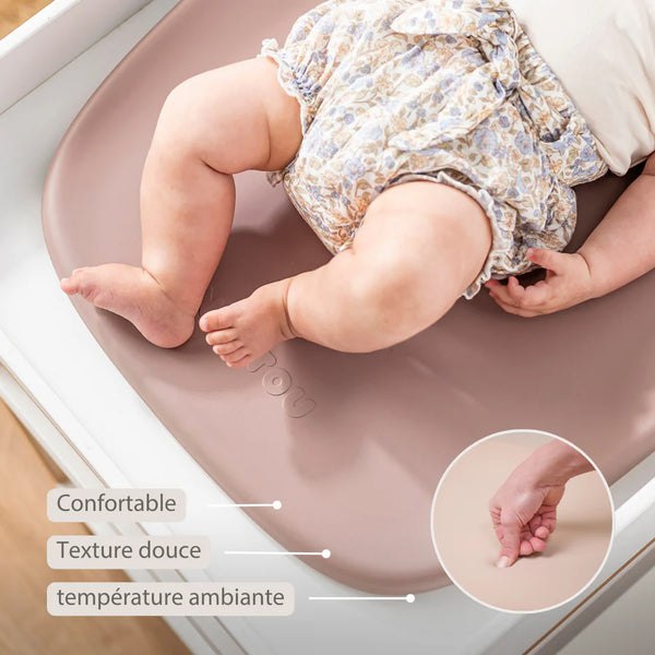 matelas à langer mousse PU rose
