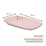 matelas à langer 70x50 rose