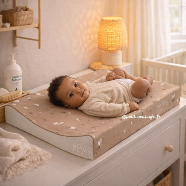 Matelas à langer bébé 50x70 cm imperméable forêt MEYCO BABY