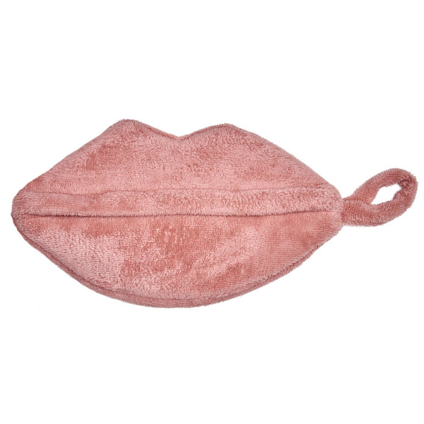 Trousse de toilette Kiss marsala 💋 en éponge bambou – un cadeau chic et pratique pour maman. Douce, imperméable et certifiée OEKO-TEX®, parfaite pour ranger maquillage et soins.