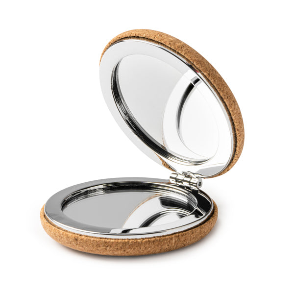 Miroir de poche liège rond STAMINA