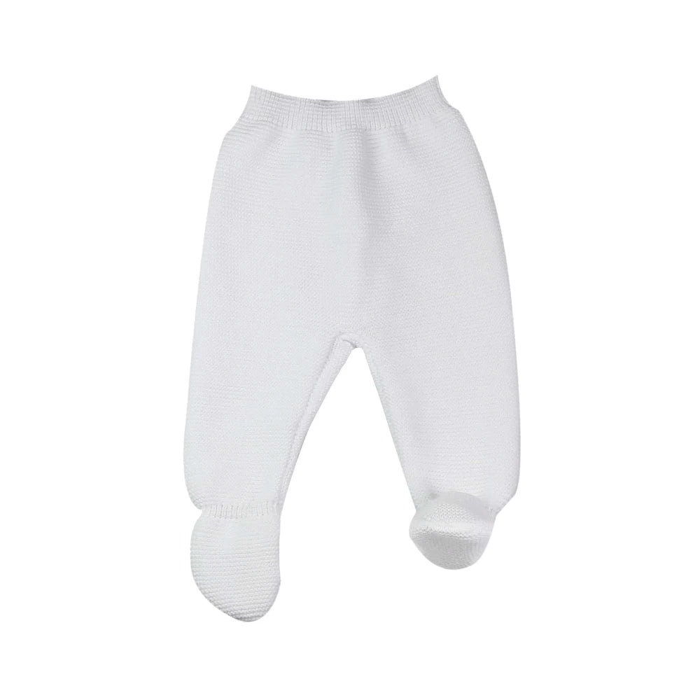 Pantalon naissance bébé en maille – Confort et chaleur | Taille 0-1 mois Offrez à votre bébé chaleur et douceur dès les premiers jours avec ce pantalon naissance en maille. 