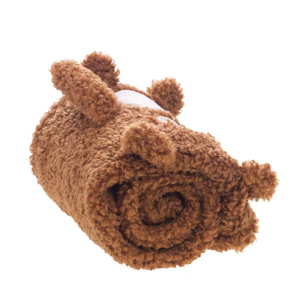Plaid Gaston l'Ourson 100x75 cm Marron
