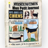 Crinkly Les Chiens : livre en tissu sensoriel dès 3 mois. Stimule motricité fine, éveil des sens et apprentissage du vocabulaire des chiens. Boutique bébé petit coeur salé