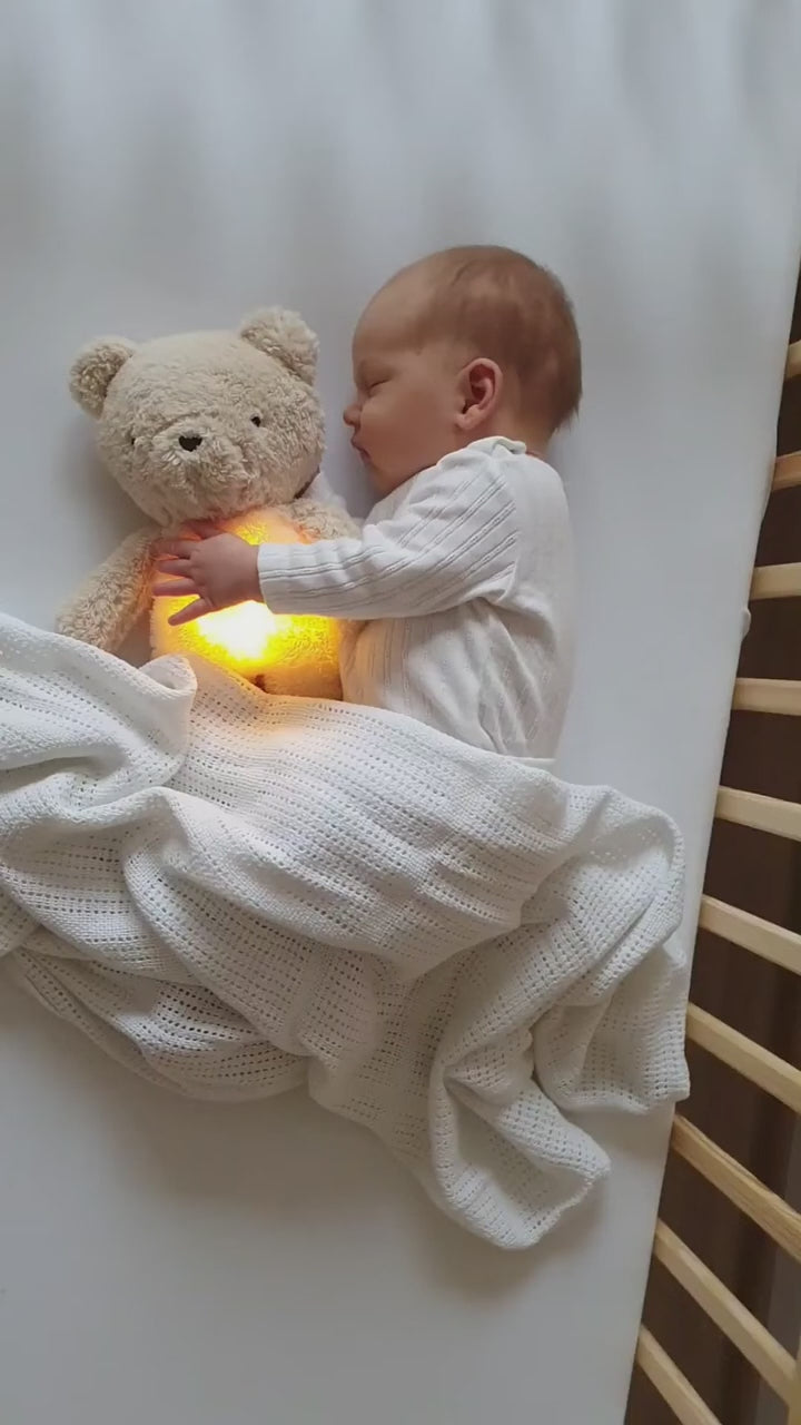 veilleuse pour bébé myhummy ideal pour un cadeau de naissance et le sommeil de bebe petit coeur salé