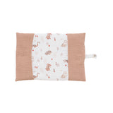 Protège-carnet de santé bébé ouvert rabats coton