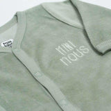 Pyjama bébé velours Mini Nous Olive – Nouveau-né mixte TROIS KILOS SEPT