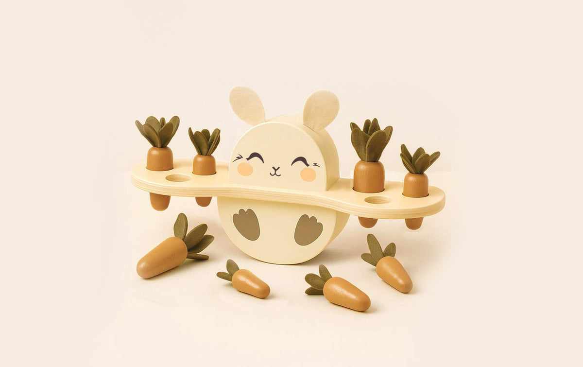 Offrez à votre enfant l’Échelle de Lapin 🐇, un puzzle en bois Montessori sûr et éducatif pour développer motricité, équilibre et créativité dès 3 ans.