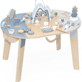Table d’activités bébé en bois – Jouet d’éveil dès 2 ans - bleue LABEL LABEL