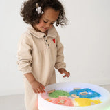 Table Sensorielle Lumineuse Lumi'Sense – 8 Couleurs LED – Crème ✨ BO JUNGLE