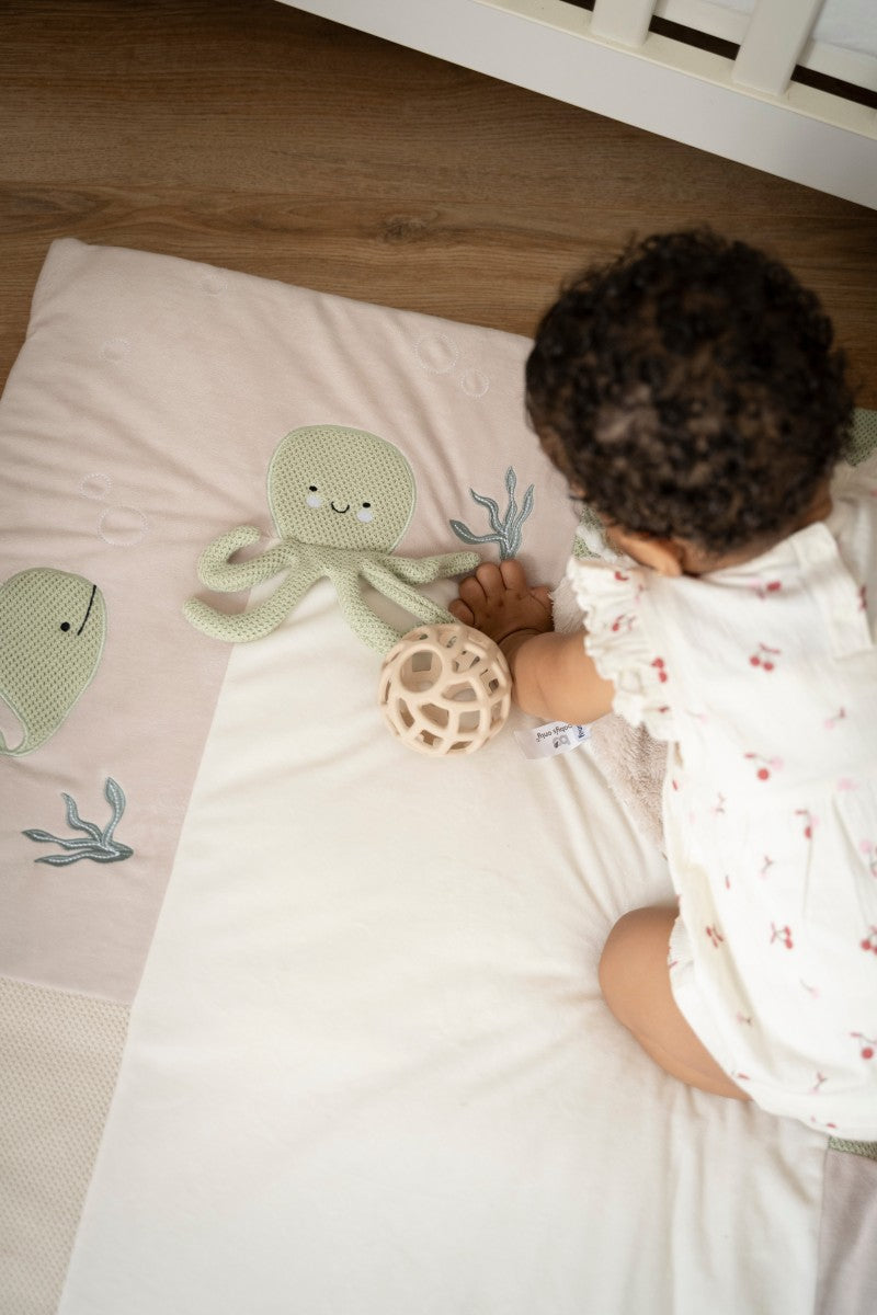 Tapis de parc Animals vert et beige – 75x95 cm BABY'S ONLY