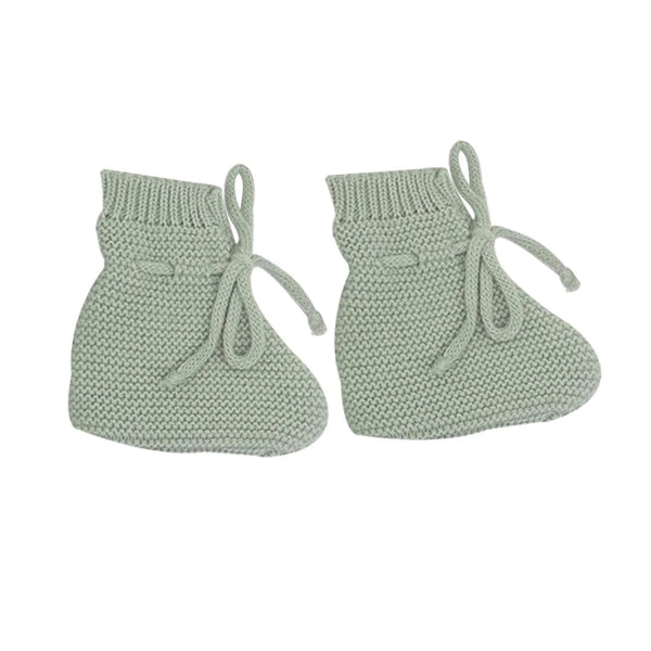 Trousseau naissance - Brassière chaussons et bonnet olive TROIS KILOS SEPT